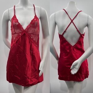 3For$20 Avidlove Red Lace Sleepwear size large